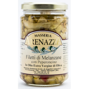 Filetti di melanzane con peperoncino - 314 gr